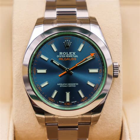 rolex milgauss z blue price